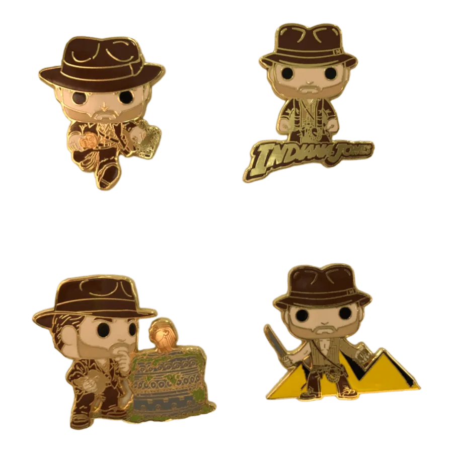 FUNIJPN0003 Indiana Jones: Raiders of the Lost Ark - Indy Set Enamel Pin 4 Pack - Loungefly - Titan Pop Culture