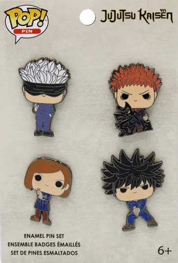 FUNJKPN0001 Jujutsu Kaisen - Enamel Pin Set [4 Pack] - Loungefly - Titan Pop Culture