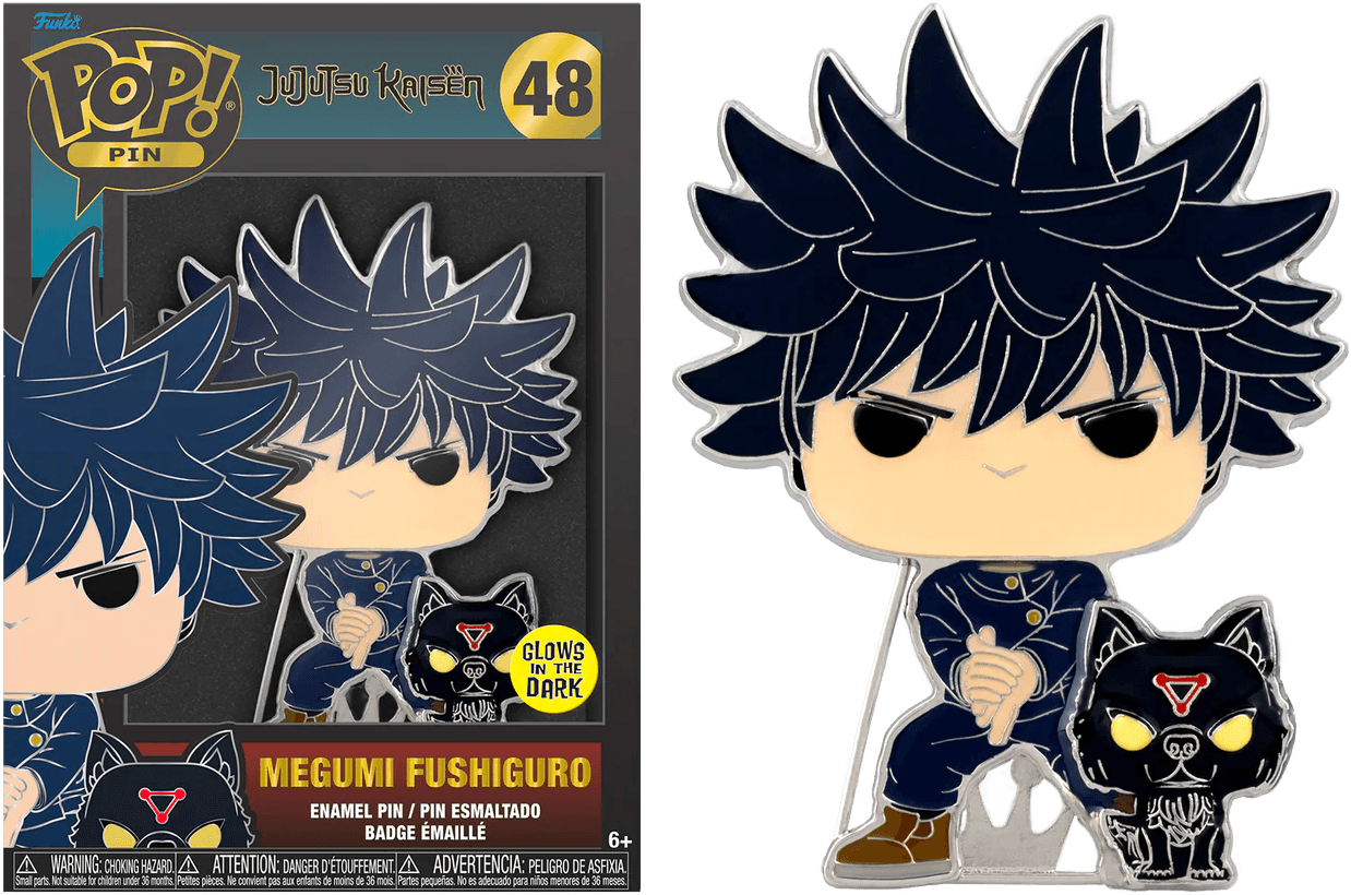 FUNJKPP0002 Jujutsu Kaisen - Megumi Fushiguro 4" Enamel Pop! Pin - Funko - Titan Pop Culture