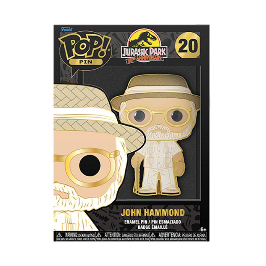 FUNJPPP0007 Jurassic Park - John Hammond 4" Enamel Pop! Pin - Funko - Titan Pop Culture