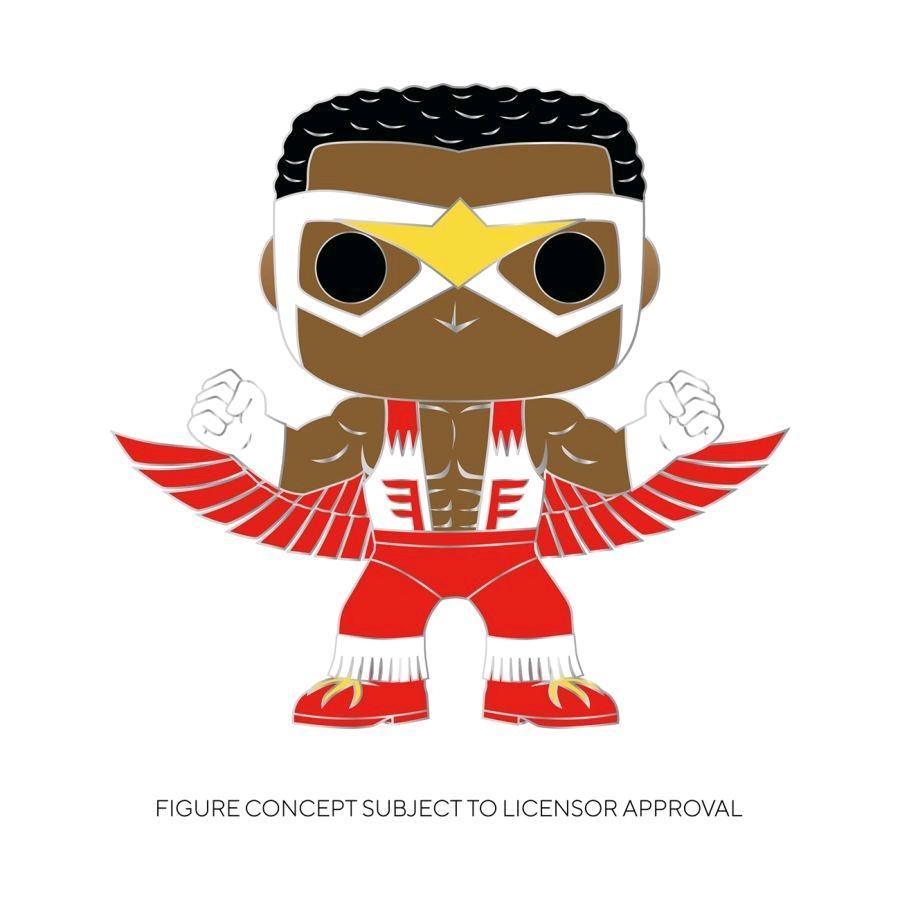 FUNMVPP0009 Captain America - Falcon 4" Pop! Enamel Pin - Funko - Titan Pop Culture