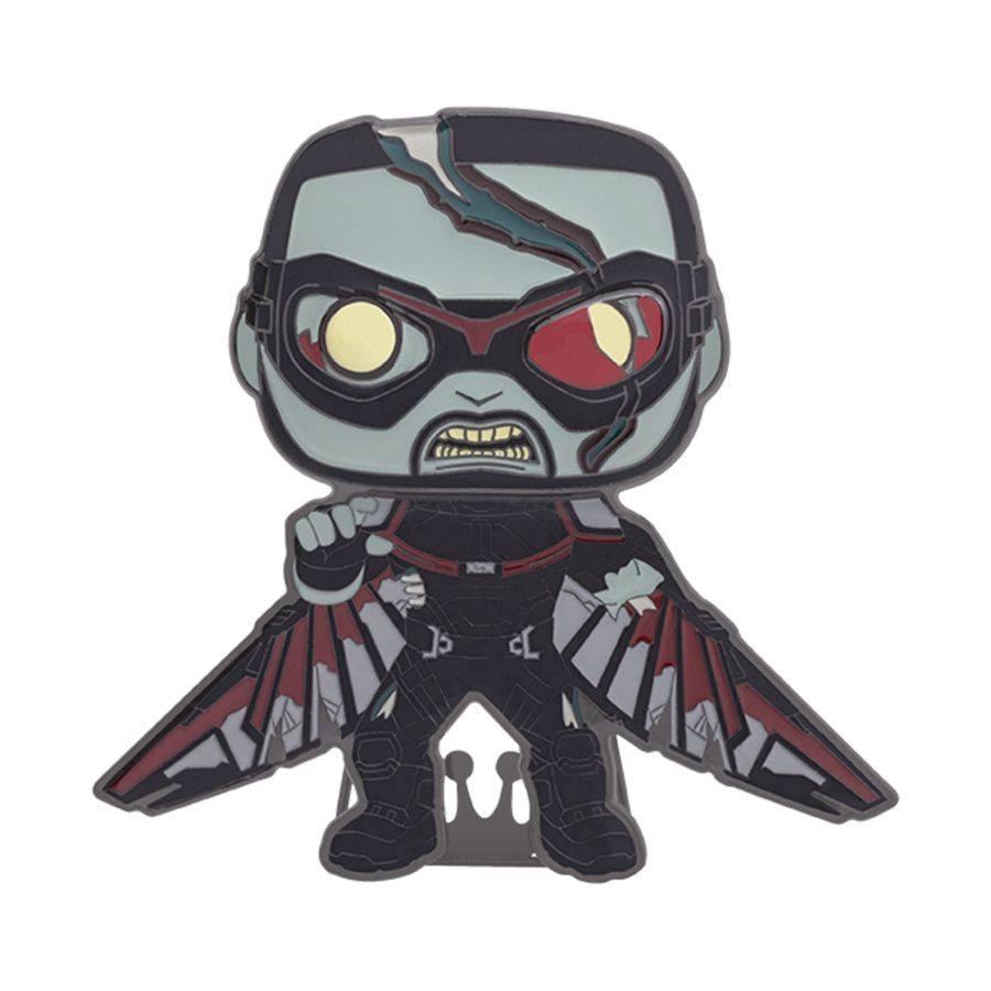 FUNMVPP0057 What If - Zombie Falcon 4" Pop! Enamel Pin - Funko - Titan Pop Culture