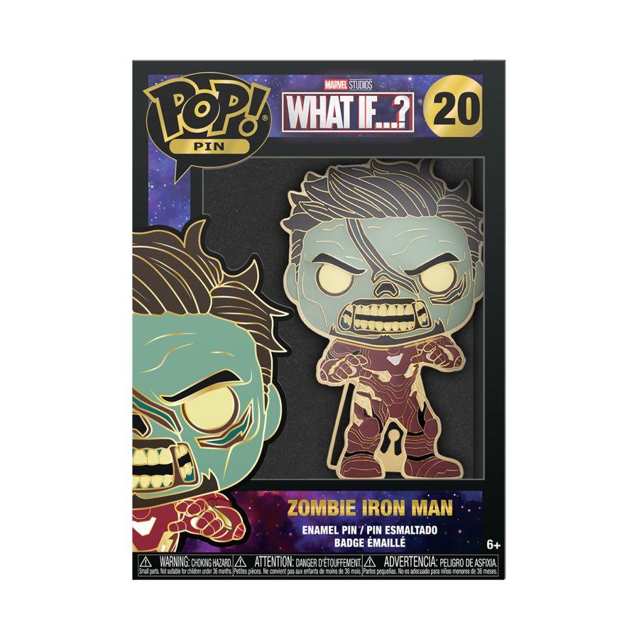 FUNMVPP0058 What If - Zombie Iron Man 4" Pop! Enamel Pin - Funko - Titan Pop Culture
