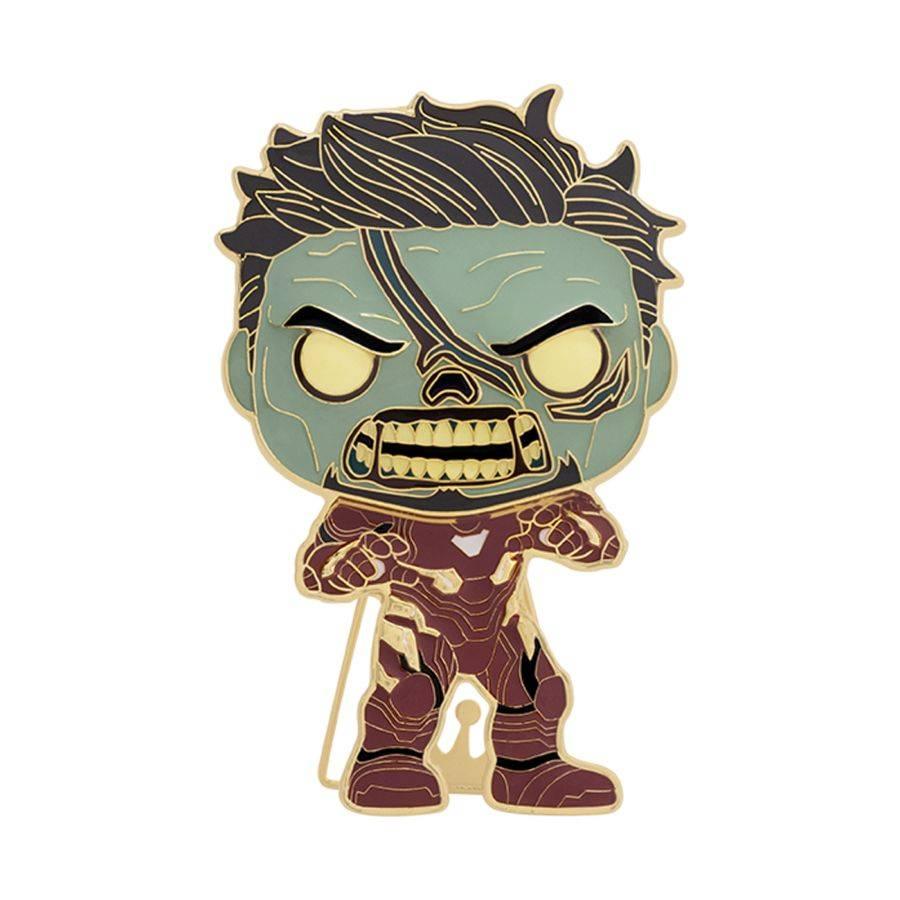 FUNMVPP0058 What If - Zombie Iron Man 4" Pop! Enamel Pin - Funko - Titan Pop Culture