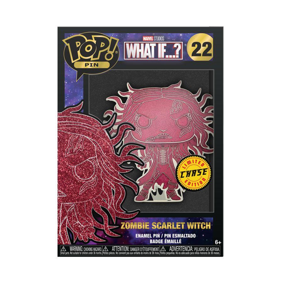 FUNMVPP0062 What If - Zombie Scarlet Witch (with chase) 4" Pop! Enamel Pin - Funko - Titan Pop Culture