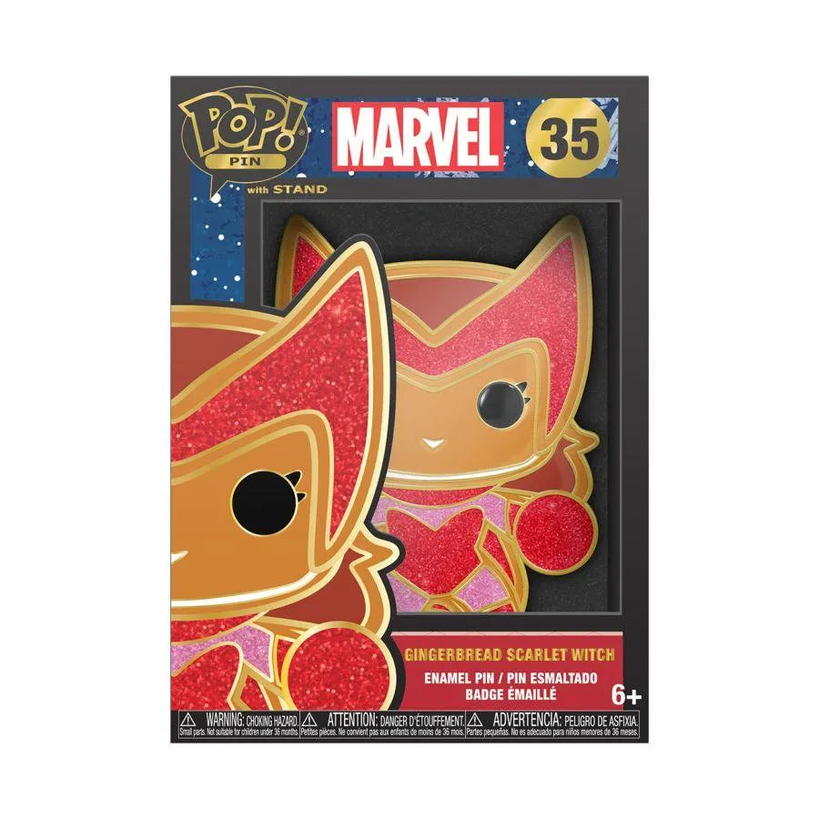 FUNMVPP0099 Marvel Comics - Scarlet Witch Gingerbread Enamel Pop! Pin - Funko - Titan Pop Culture