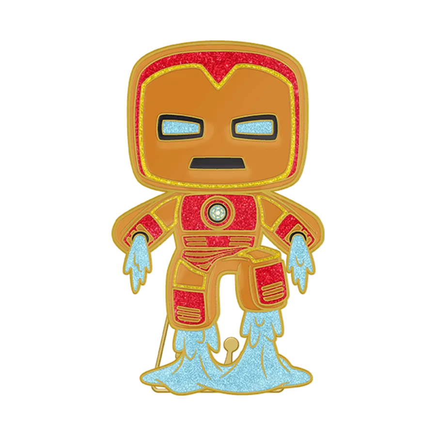 FUNMVPP0100 Marvel Comics - Iron Man Gingerbread Enamel Pop! Pin - Funko - Titan Pop Culture