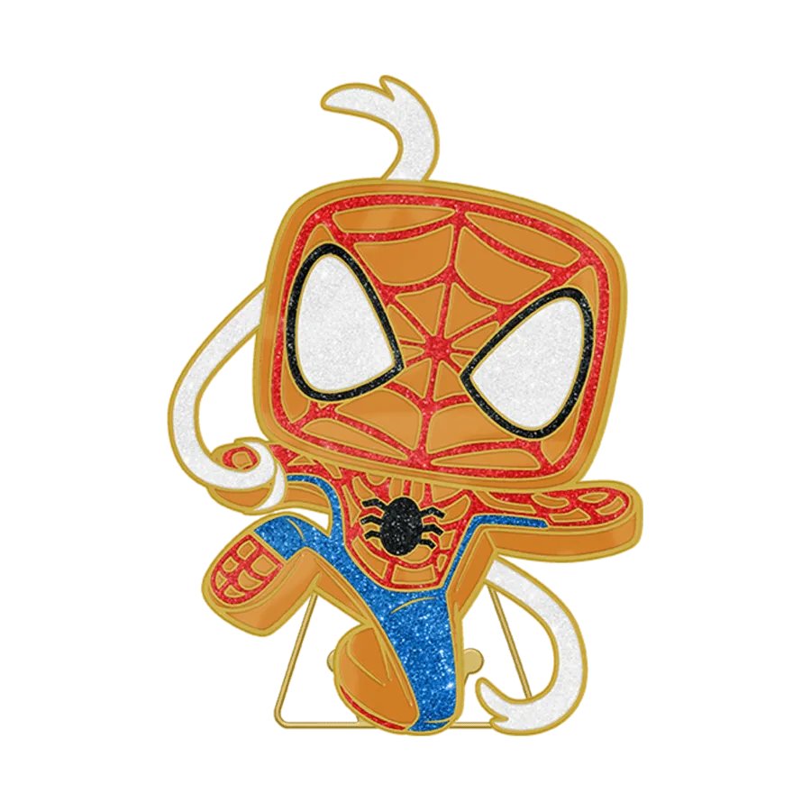 FUNMVPP0102 Marvel Comics - Spider-Man Gingerbread Enamel Pop! Pin - Funko - Titan Pop Culture