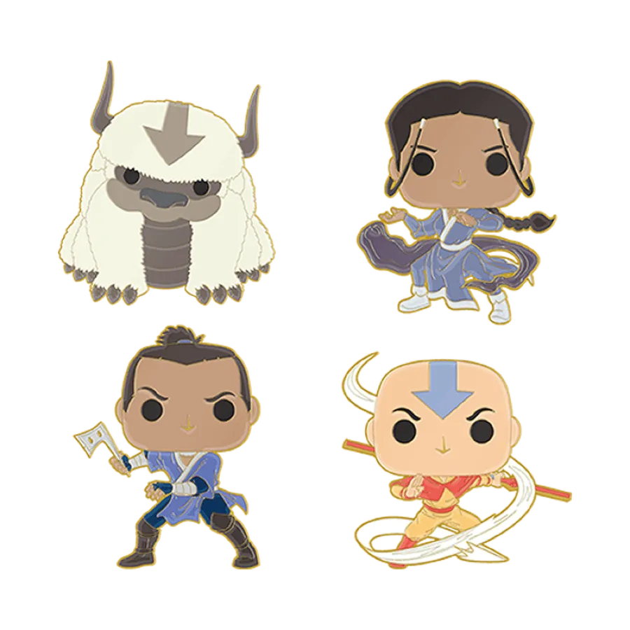 FUNNICPN0027 Avatar the Last Airbender - Characters 4-Pack Pin Set - Loungefly - Titan Pop Culture