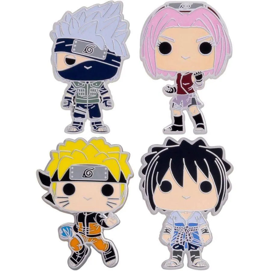 FUNNRPN0018 Naruto - Team 7 Enamel Pin 4-Pack - Funko - Titan Pop Culture