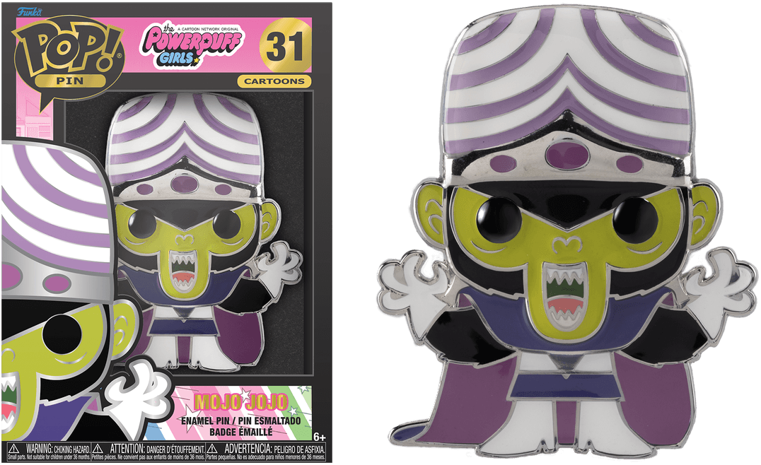 FUNPPGPP0006 Powerpuff Girls - Mojo Jojo (with chase) 4" Enamel Pop! Pin - Funko - Titan Pop Culture