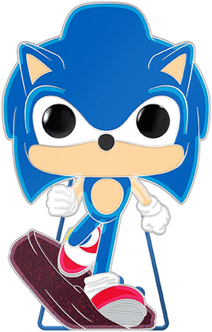 FUNSGAPP0006 Sonic the Hedgehog - Sonic Glow (with chase) Enamel Pop! Pin - Funko - Titan Pop Culture