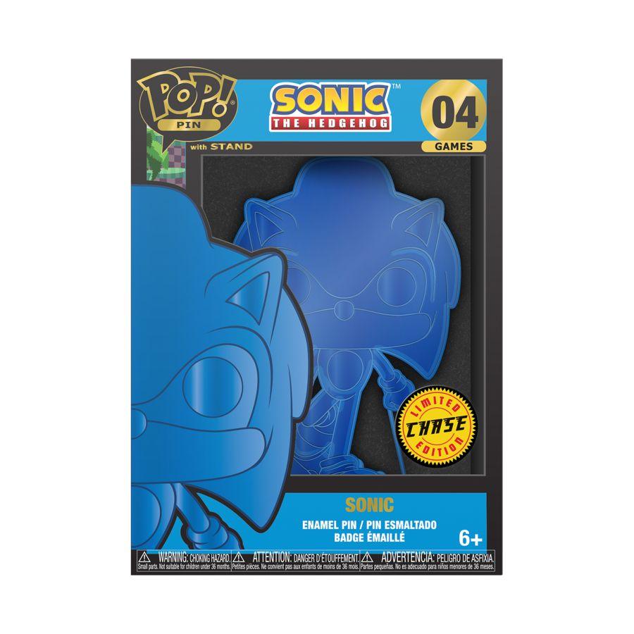 FUNSGAPP0006 Sonic the Hedgehog - Sonic Glow (with chase) Enamel Pop! Pin - Funko - Titan Pop Culture