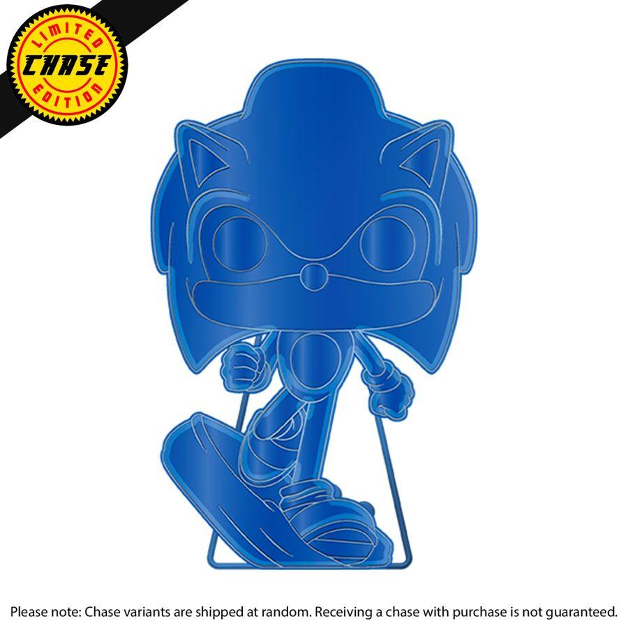 FUNSGAPP0006 Sonic the Hedgehog - Sonic Glow (with chase) Enamel Pop! Pin - Funko - Titan Pop Culture