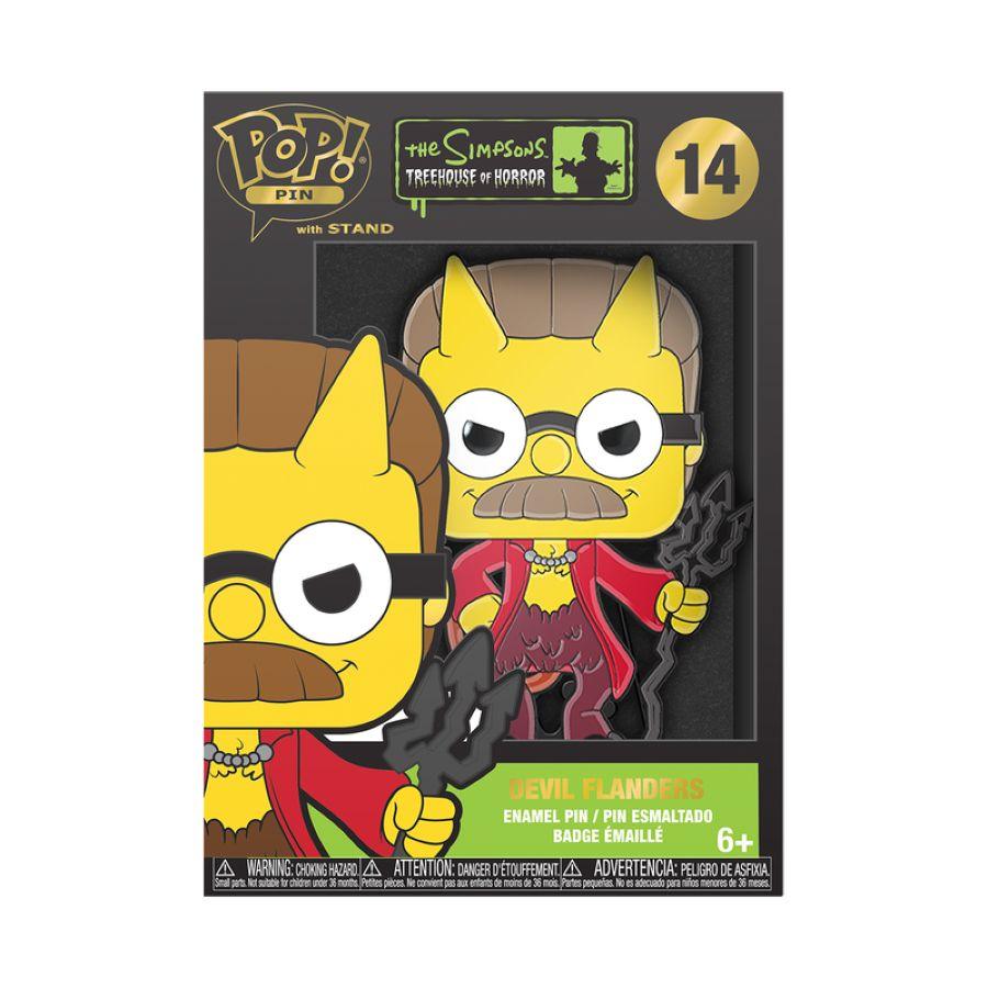FUNSIMPP0003 The Simpsons - Devil Flanders Enamel Pop! Pin - Funko - Titan Pop Culture