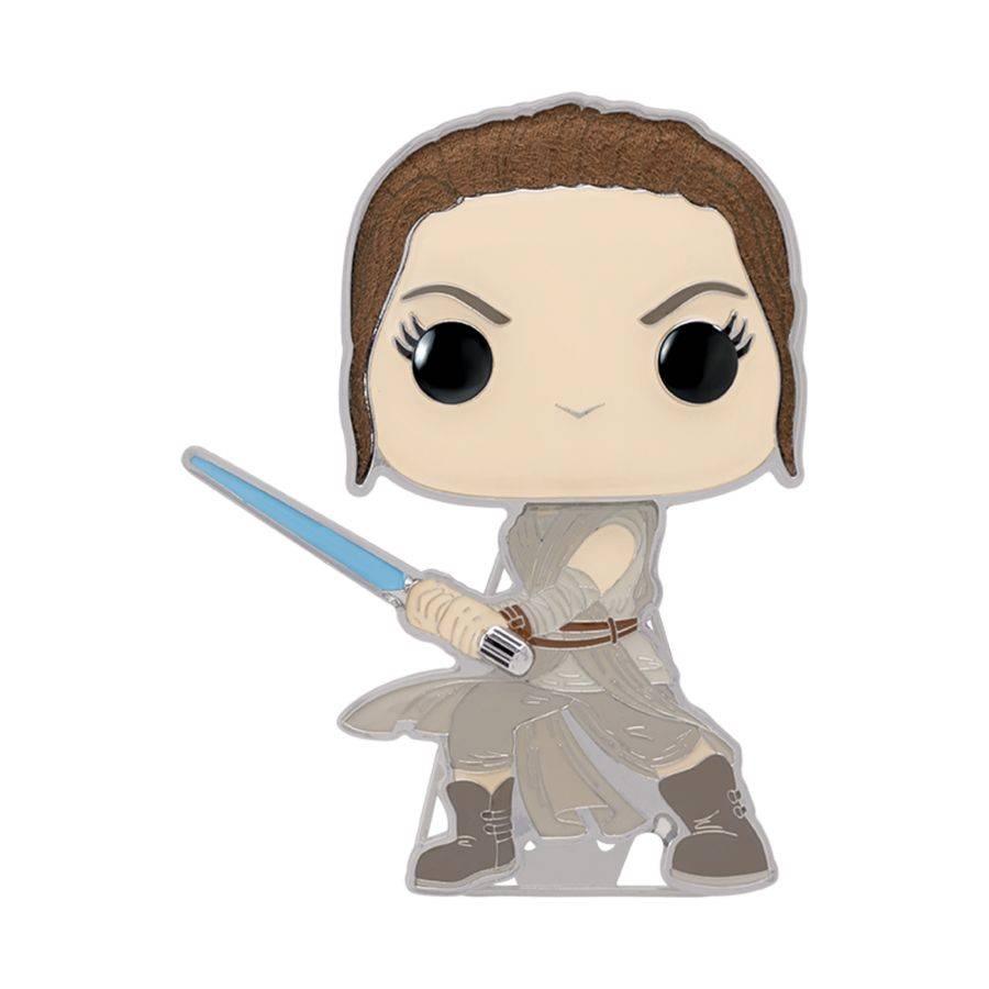 FUNSTPP0063 Star Wars - Rey 4" Pop! Enamel Pin - Funko - Titan Pop Culture