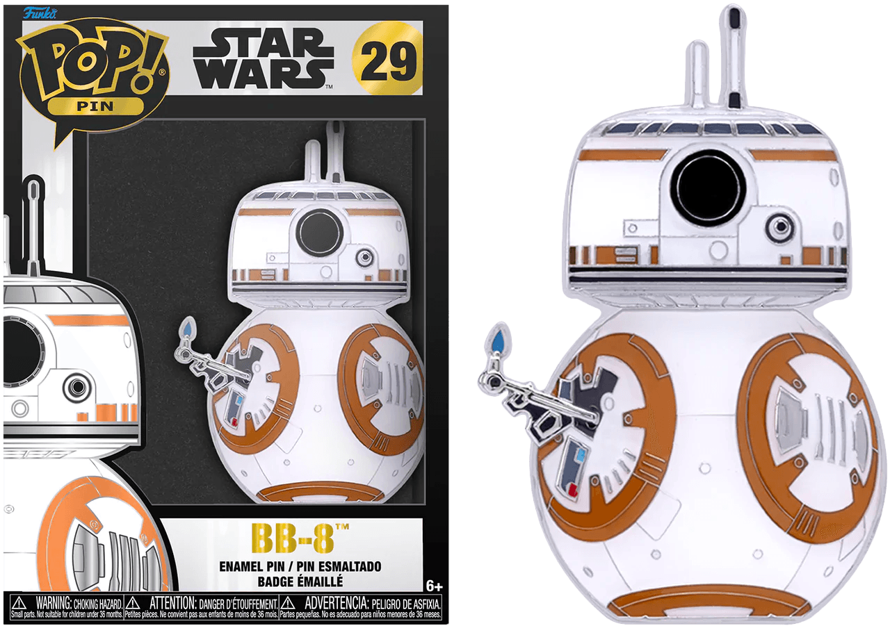 FUNSTPP0064 Star Wars - BB-8 with Lighter 4" Pop! Enamel Pin - Funko - Titan Pop Culture