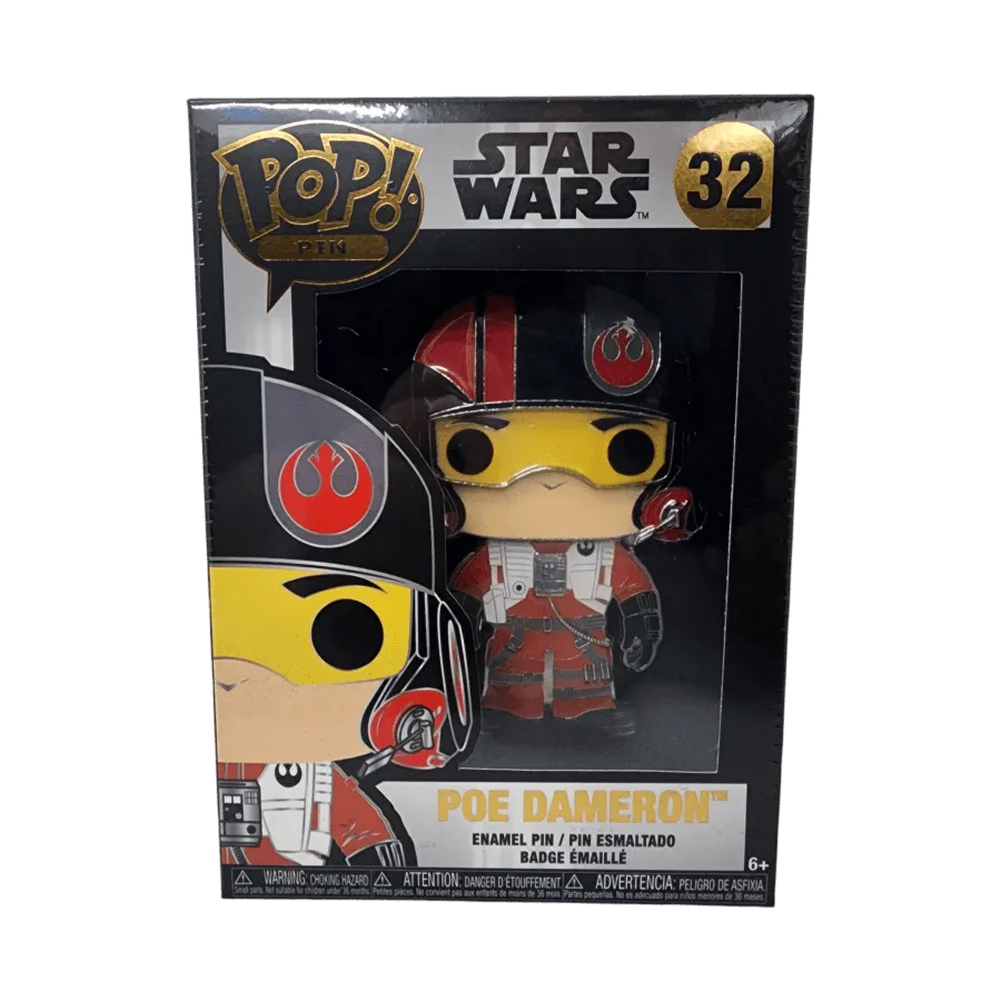 FUNSTPP0069 Star Wars - Poe Dameron Pop! Enamel Pin - Funko - Titan Pop Culture