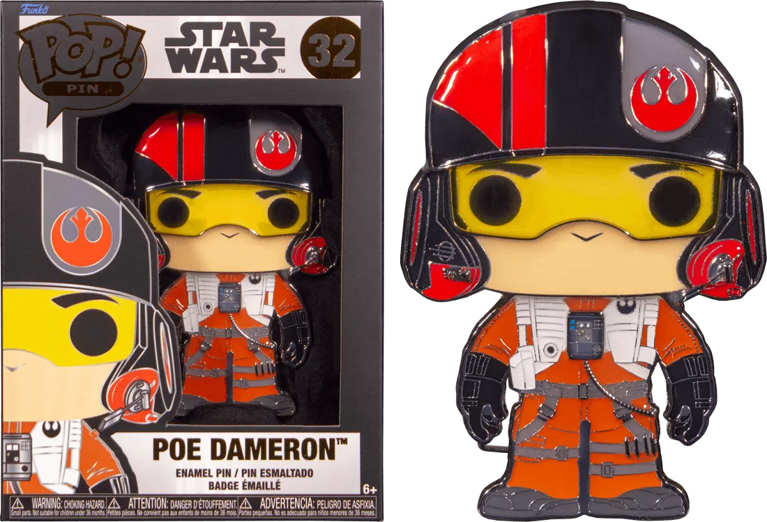 FUNSTPP0069 Star Wars - Poe Dameron Pop! Enamel Pin - Funko - Titan Pop Culture