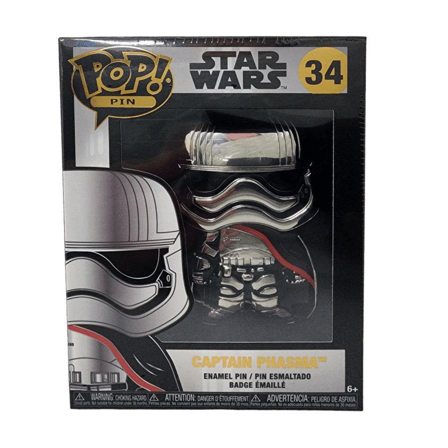 FUNSTPP0071 Star Wars - Captain Phasma Pop! Enamel Pin - Funko - Titan Pop Culture