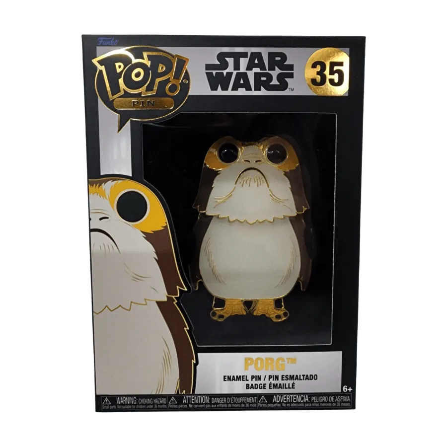 FUNSTPP0074 Star Wars - Porg Pop! Enamel Pin - Funko - Titan Pop Culture