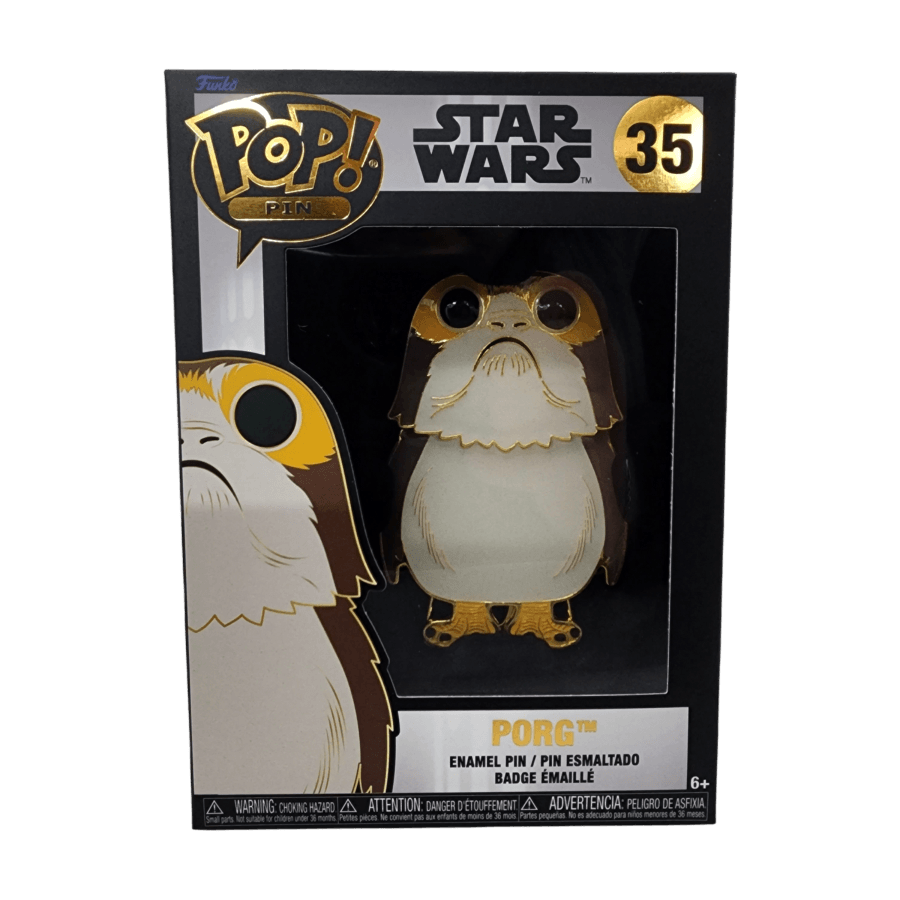 FUNSTPP0074 Star Wars - Porg Pop! Enamel Pin - Funko - Titan Pop Culture