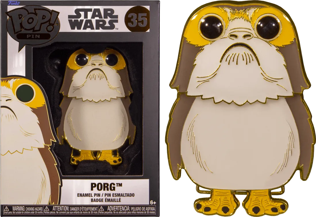 FUNSTPP0074 Star Wars - Porg Pop! Enamel Pin - Funko - Titan Pop Culture