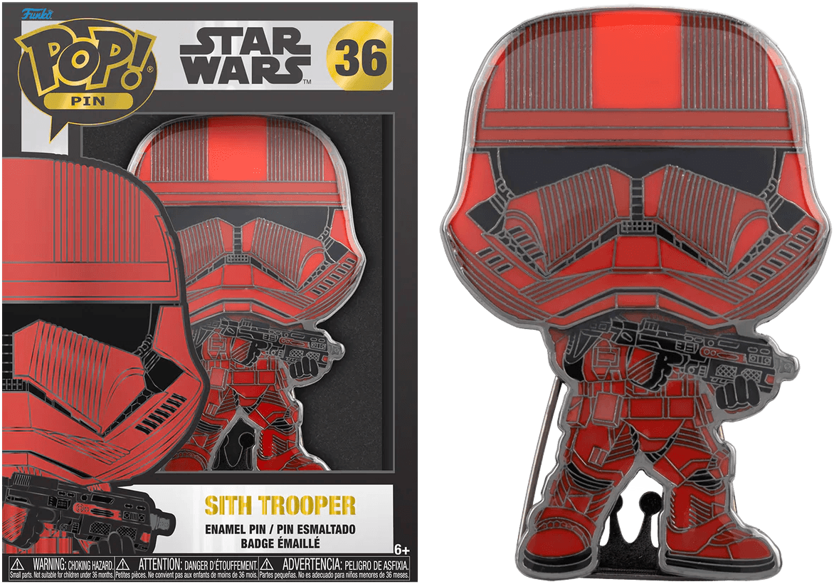 FUNSTPP0075 Star Wars - Sith Trooper 4" Enamel Pop! Pin - Funko - Titan Pop Culture