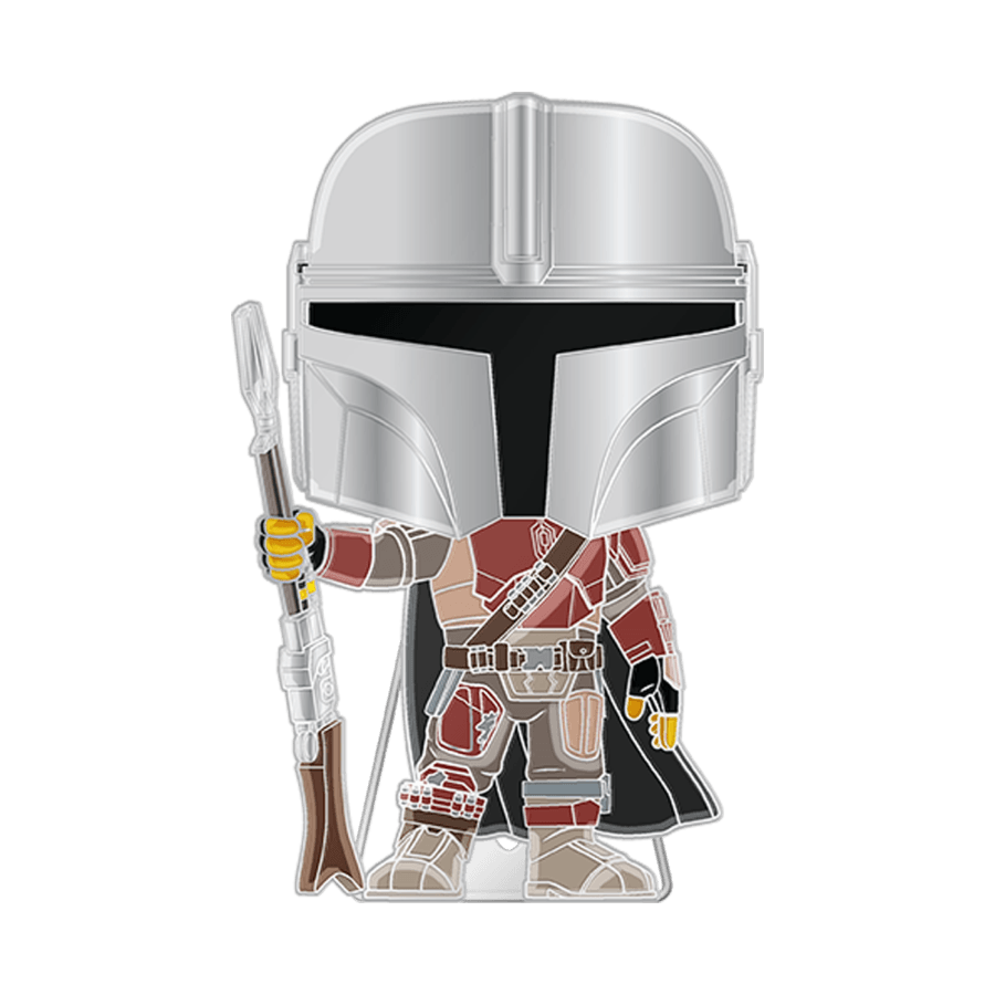 FUNSTPP0103 Star Wars - The Mandolorian (with chase) Pop! Enamel Pin - Funko - Titan Pop Culture