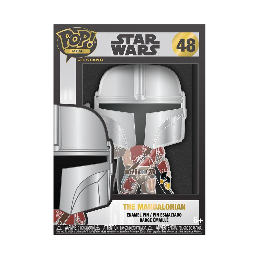 FUNSTPP0103 Star Wars - The Mandolorian (with chase) Pop! Enamel Pin - Funko - Titan Pop Culture