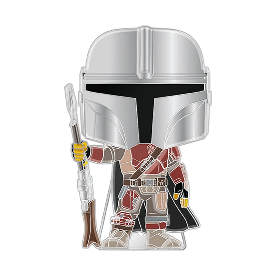 FUNSTPP0103 Star Wars - The Mandolorian (with chase) Pop! Enamel Pin - Funko - Titan Pop Culture