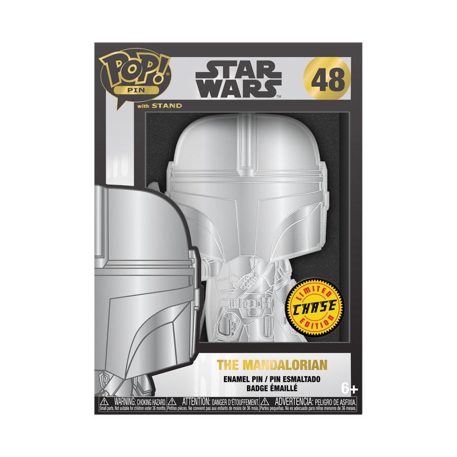 FUNSTPP0103 Star Wars - The Mandolorian (with chase) Pop! Enamel Pin - Funko - Titan Pop Culture