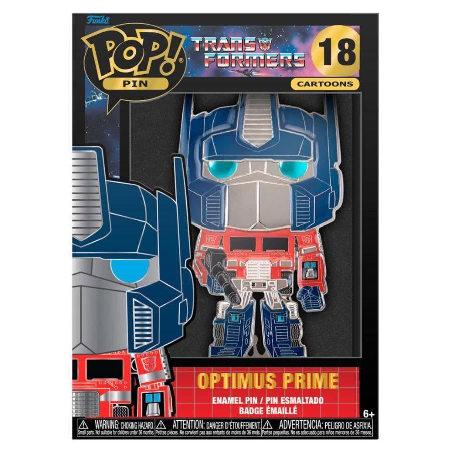 FUNTRNPP0006 Transformers (TV) - Optimus Prime 4" (with chase) Pop! Enamel Pin - Funko - Titan Pop Culture