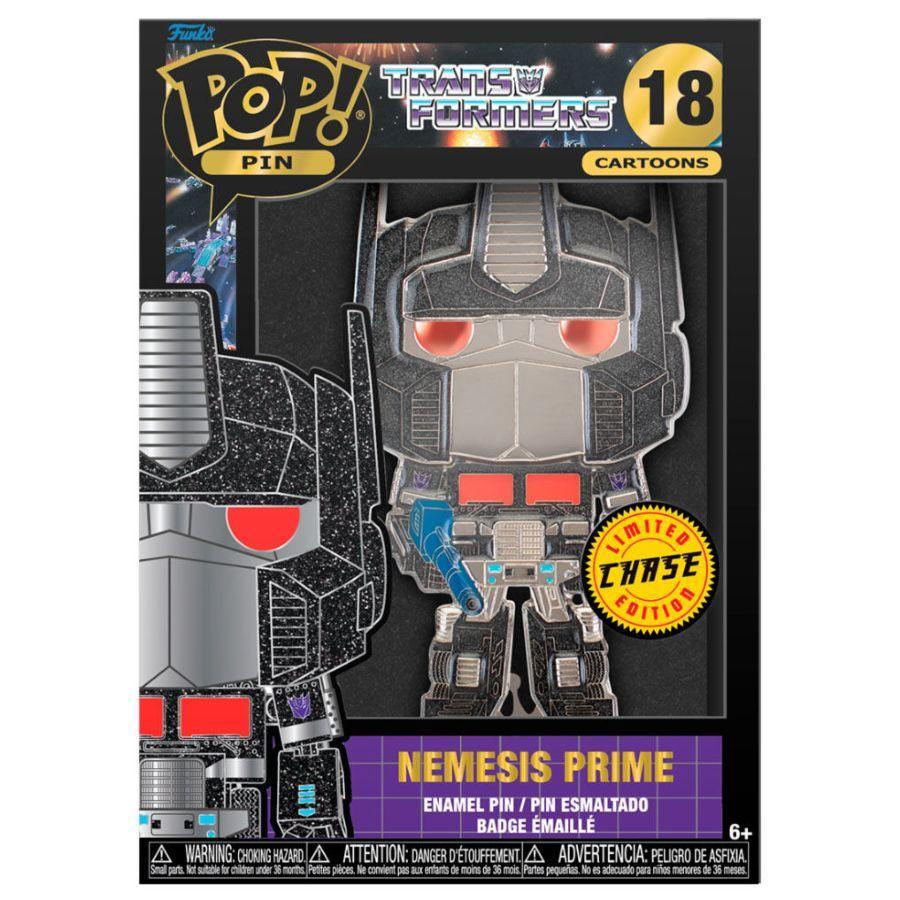 FUNTRNPP0006 Transformers (TV) - Optimus Prime 4" (with chase) Pop! Enamel Pin - Funko - Titan Pop Culture