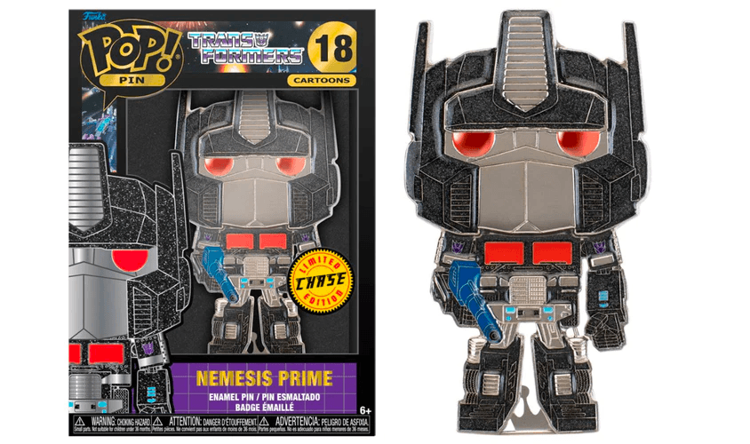 FUNTRNPP0006 Transformers (TV) - Optimus Prime 4" (with chase) Pop! Enamel Pin - Funko - Titan Pop Culture