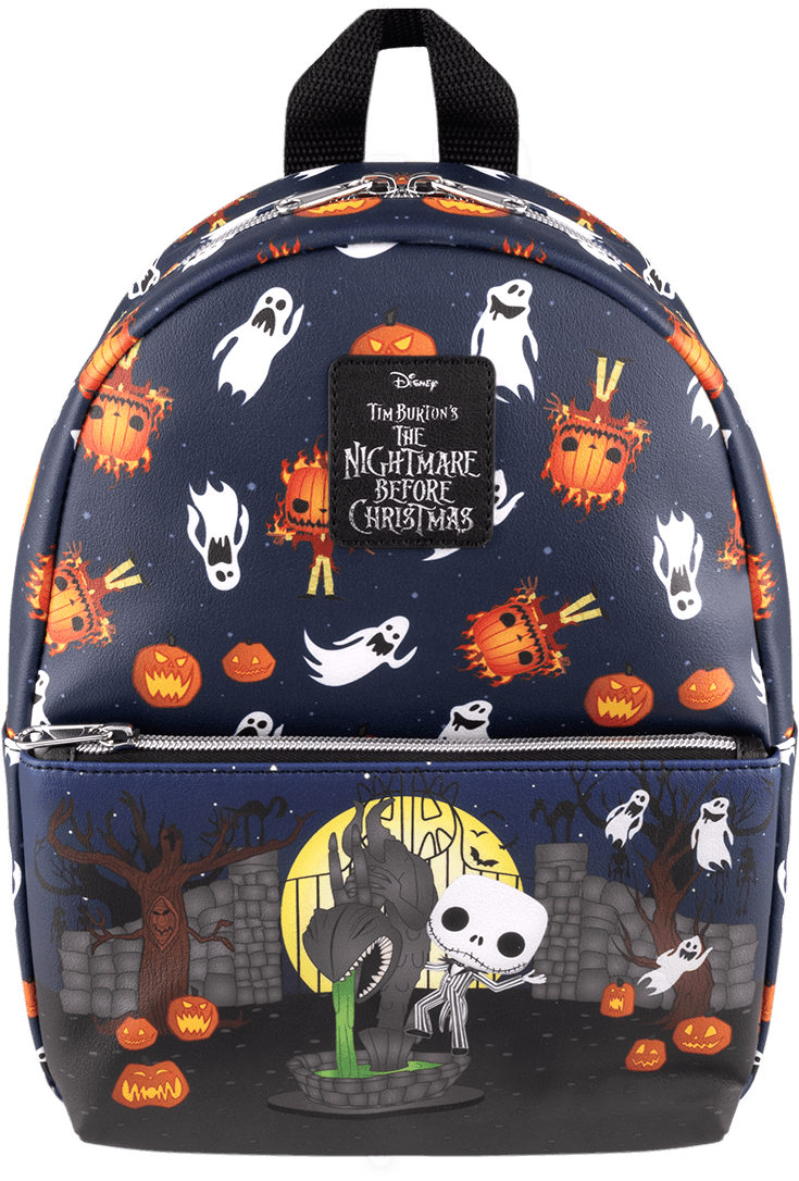 FUNWDBK3286 The Nightmare Before Christmas - This is Halloween Print Mini Backpack - Loungefly - Titan Pop Culture