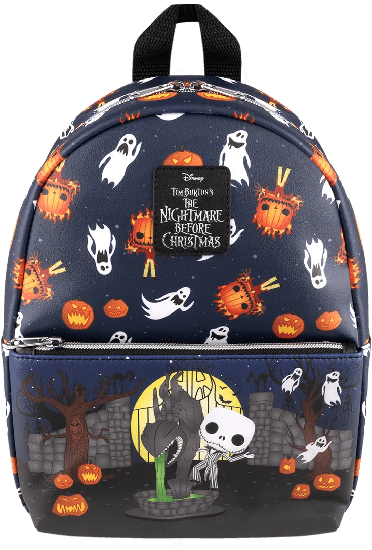 FUNWDBK3286 The Nightmare Before Christmas - This is Halloween Print Mini Backpack - Loungefly - Titan Pop Culture