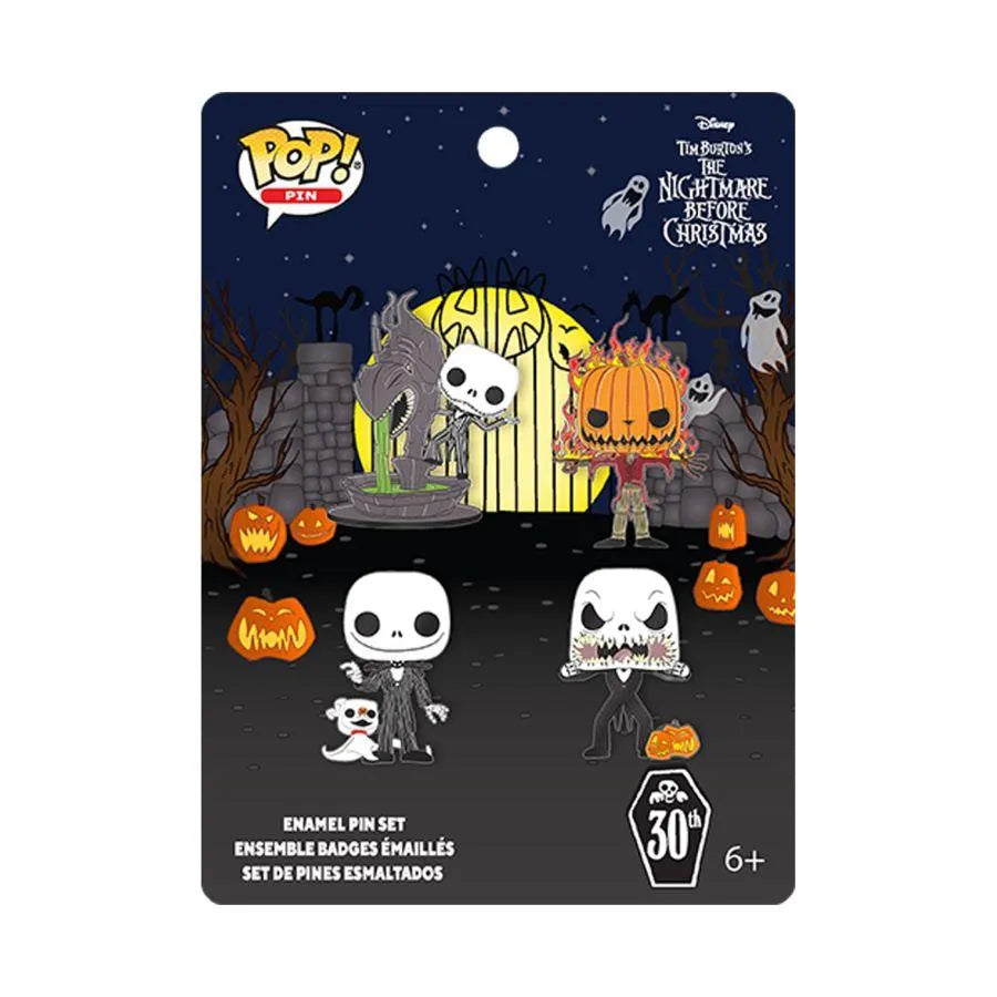 FUNWDPN3128 The Nightmare Before Christmas - This is Halloween Jack Enamel Pin 4-Pack - Loungefly - Titan Pop Culture