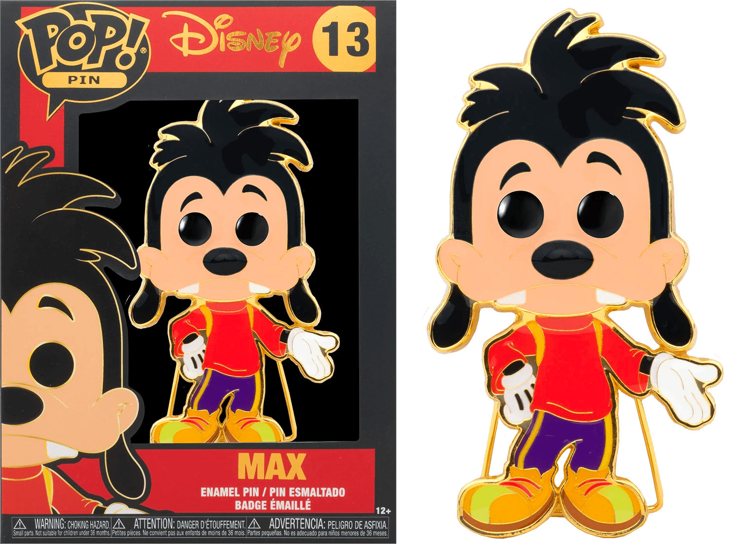 FUNWDPP0018 A Goofy Movie - Max 4" Pop! Enamel Pin - Funko - Titan Pop Culture