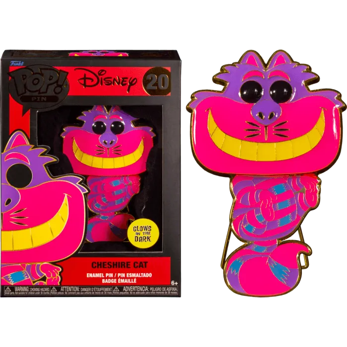 FUNWDPP0053 Alice in Wonderland (1951) - Cheshire Cat Glow Blacklight (with chase) Pop! Pin - Funko - Titan Pop Culture