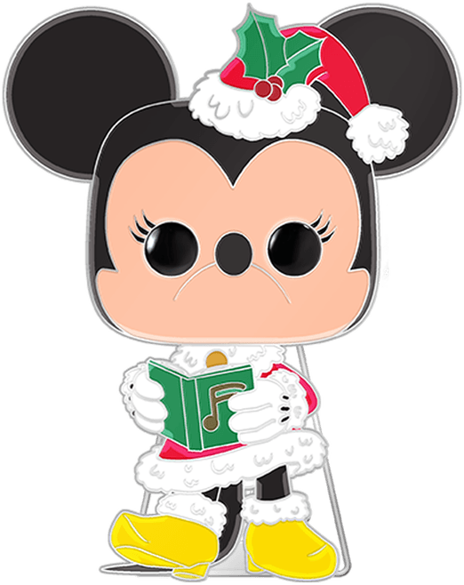 FUNWDPP0062 Disney - Minnie Mouse Holiday Glow Enamel Pop! Pin - Funko - Titan Pop Culture