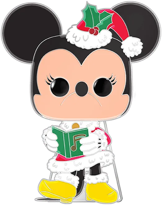 FUNWDPP0062 Disney - Minnie Mouse Holiday Glow Enamel Pop! Pin - Funko - Titan Pop Culture