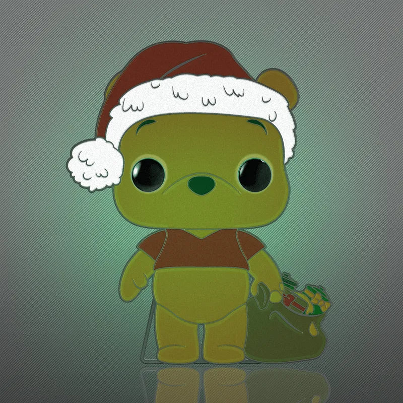 FUNWDPP0066 Disney - Winnie the Pooh Holiday Glow (with chase) Enamel Pop! Pin - Funko - Titan Pop Culture