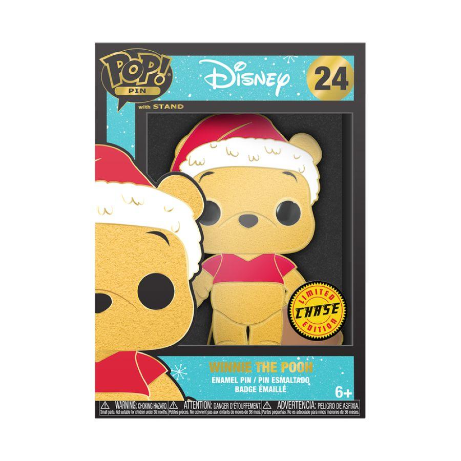 FUNWDPP0066 Disney - Winnie the Pooh Holiday Glow (with chase) Enamel Pop! Pin - Funko - Titan Pop Culture