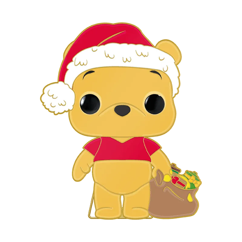 FUNWDPP0066 Disney - Winnie the Pooh Holiday Glow (with chase) Enamel Pop! Pin - Funko - Titan Pop Culture