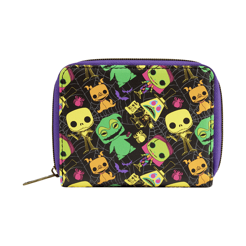 FUNWDWA2097 The Nightmare Before Christmas - Blacklight Zip Around Wallet - Loungefly - Titan Pop Culture