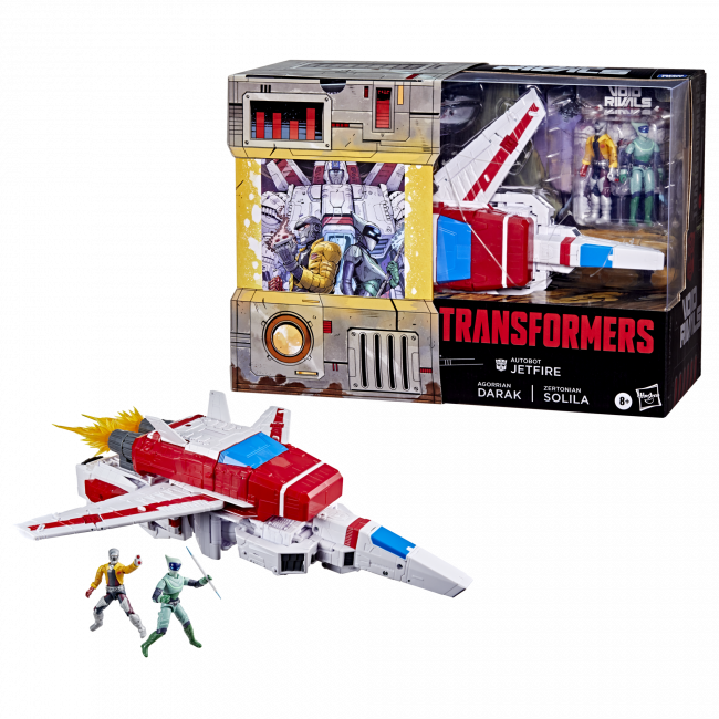 Transformers Void Rivals Autobot Jetfire, Zertonian Solila, and Agorrian Darak