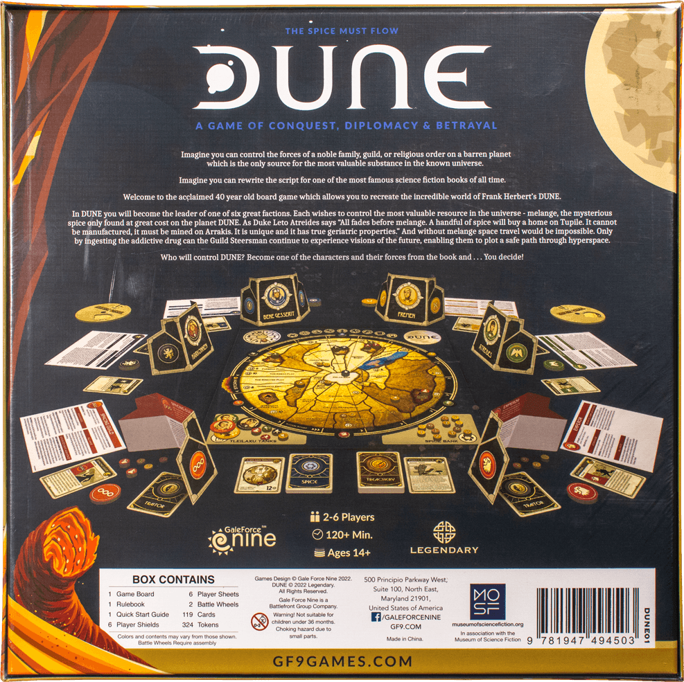 GF9DUNE01 Dune - Board Game - Gale Force 9 - Titan Pop Culture