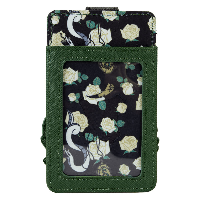 LOUHPWA0169 Harry Potter - Slytherin House Floral Tattoo Cardholder - Loungefly - Titan Pop Culture