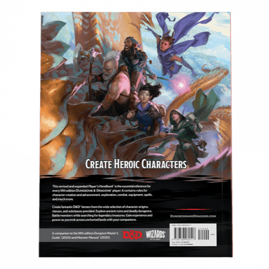 27639 D&D Dungeons & Dragons Handbook 2024 (Hard Cover) - Wizards of the Coast - Titan Pop Culture